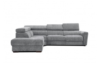 Canapé d'angle gauche avec appuis-tête réglables 5 places CALVERA