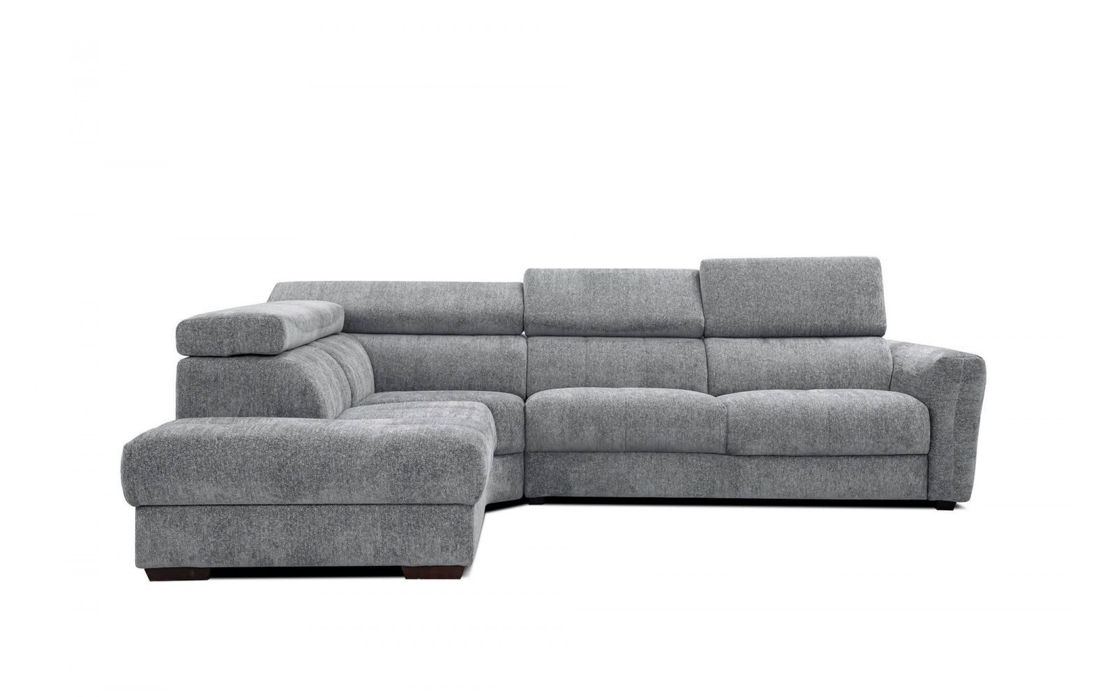 Canapé d'angle gauche avec appuis-tête réglables 5 places CALVERA