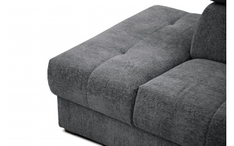 Canapé d'angle gauche avec appuis-tête réglables 5 places CALVERA