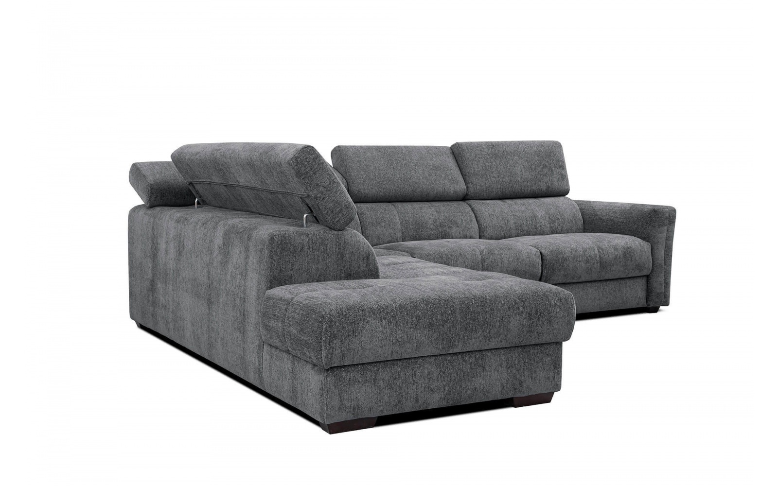 Canapé d'angle gauche avec appuis-tête réglables 5 places CALVERA