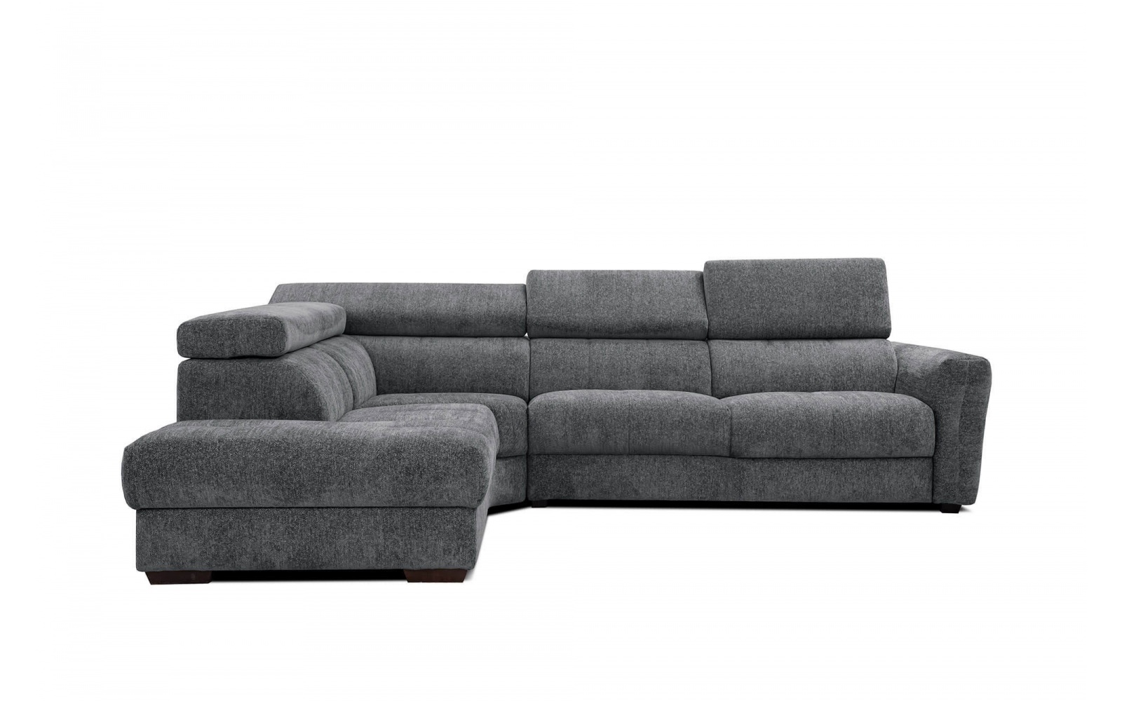 Canapé d'angle gauche avec appuis-tête réglables 5 places CALVERA