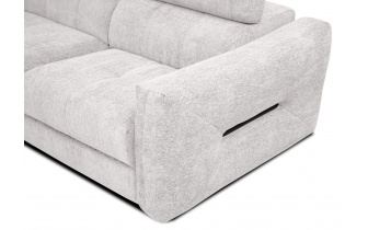 Canapé d'angle gauche avec appuis-tête réglables 5 places CALVERA