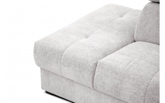 Canapé d'angle gauche avec appuis-tête réglables 5 places CALVERA