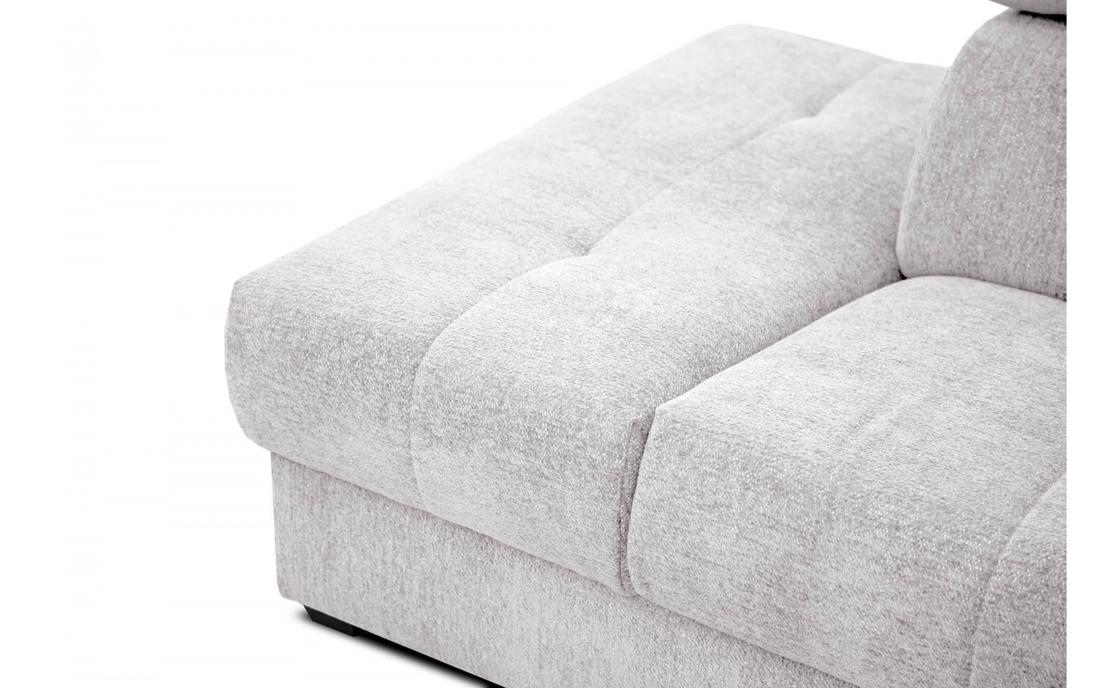 Canapé d'angle gauche avec appuis-tête réglables 5 places CALVERA