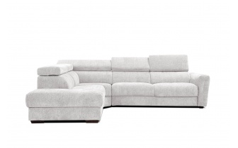 Canapé d'angle gauche avec appuis-tête réglables 5 places CALVERA
