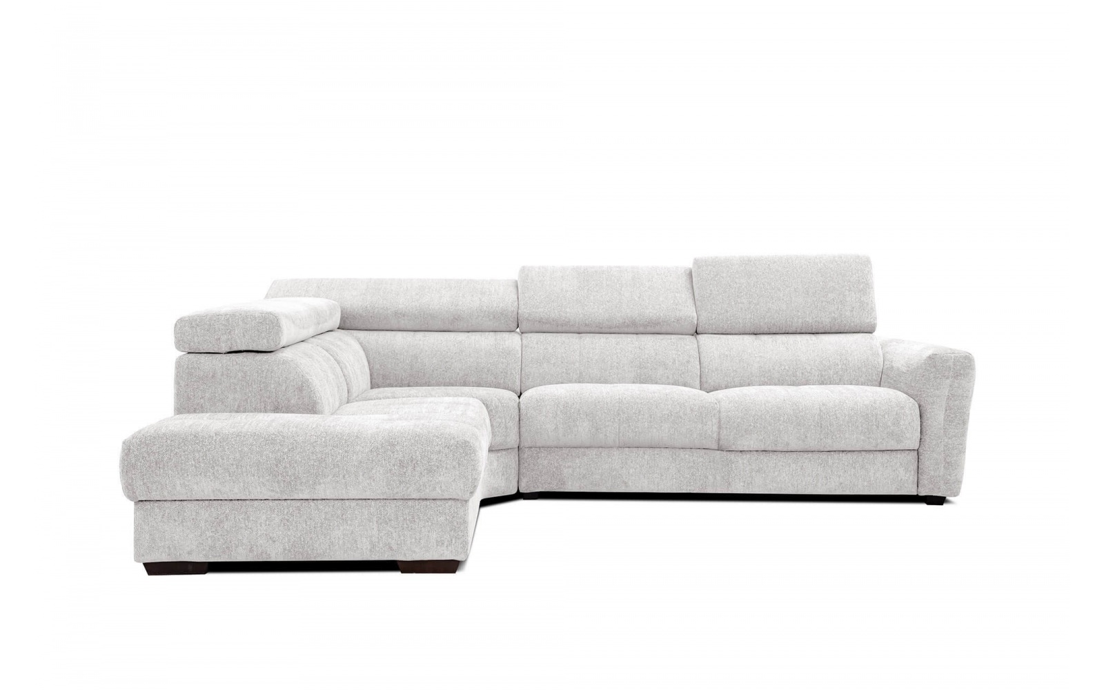 Canapé d'angle gauche avec appuis-tête réglables 5 places CALVERA