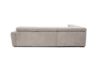 Canapé d'angle gauche avec appuis-tête réglables 5 places CALVERA