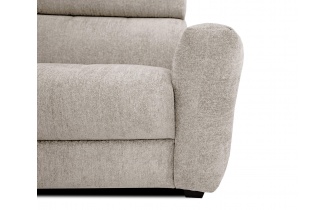 Canapé d'angle gauche avec appuis-tête réglables 5 places CALVERA