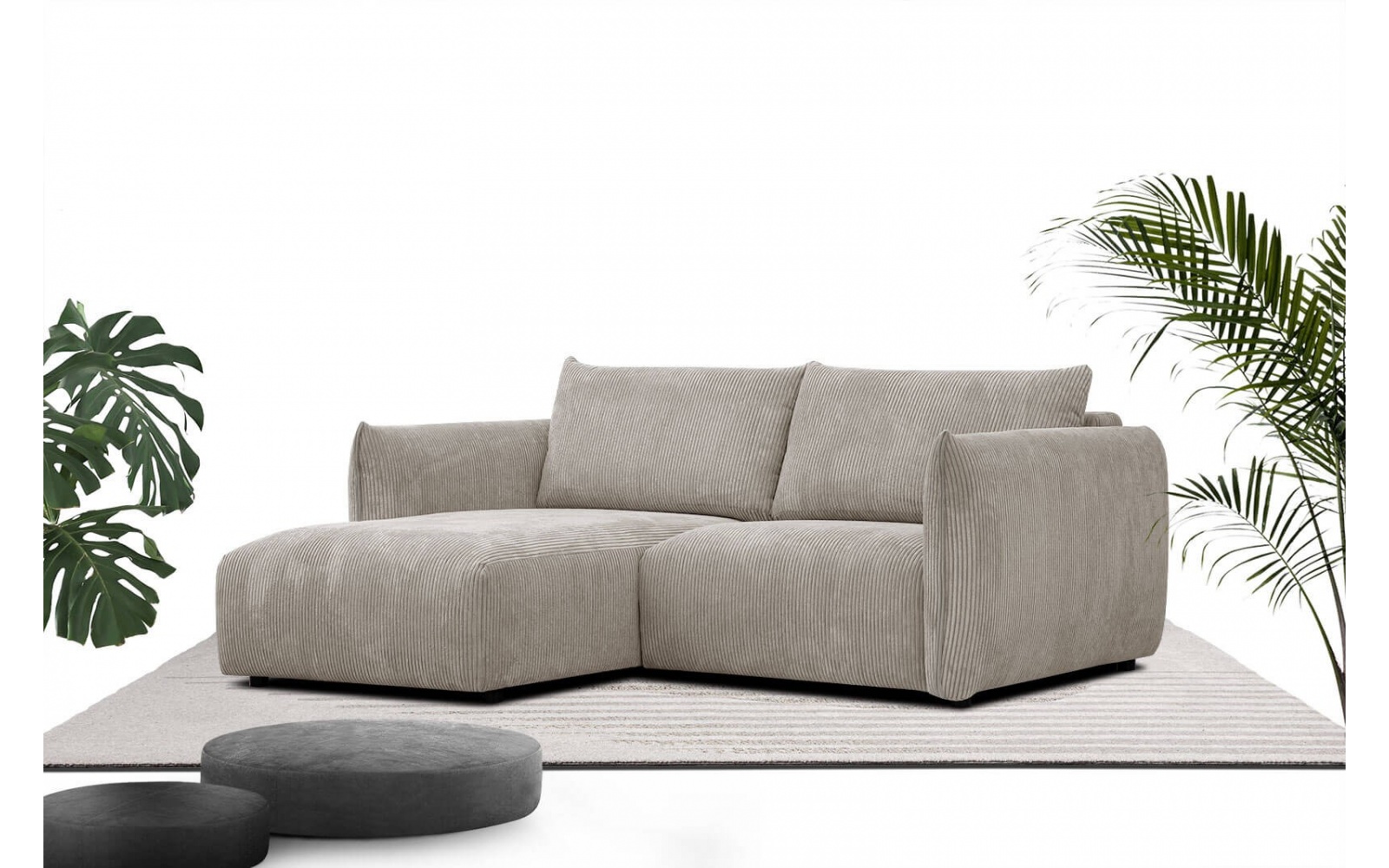 Canapé d'angle gauche 3 places TAUER