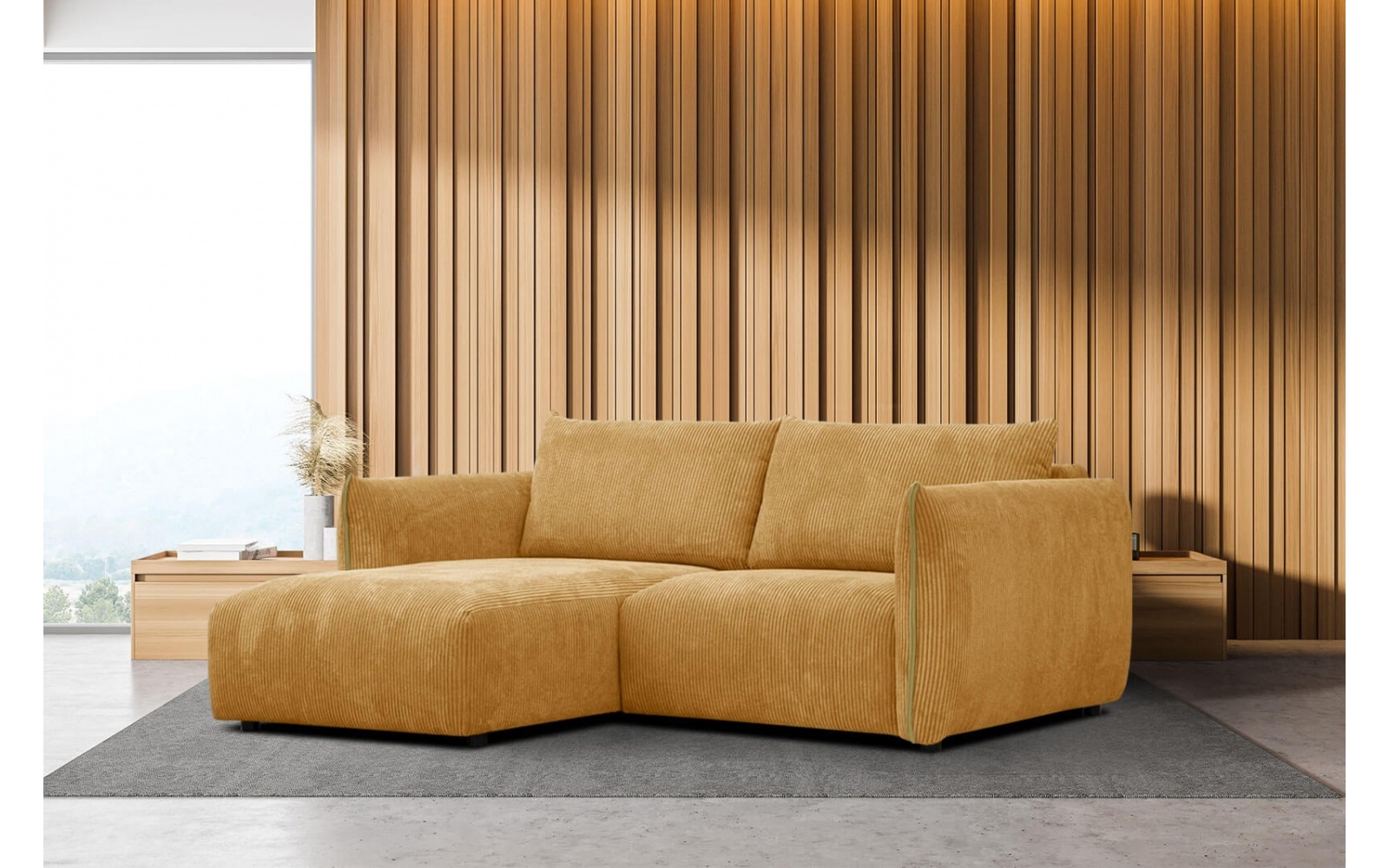 Canapé d'angle gauche 3 places TAUER