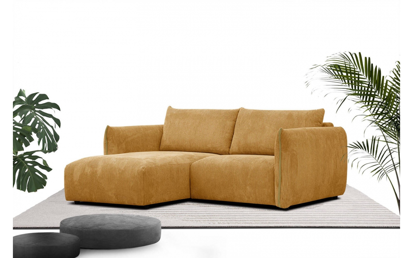 Canapé d'angle gauche 3 places TAUER