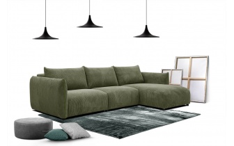 Canapé d'angle droit 4 places TAUER