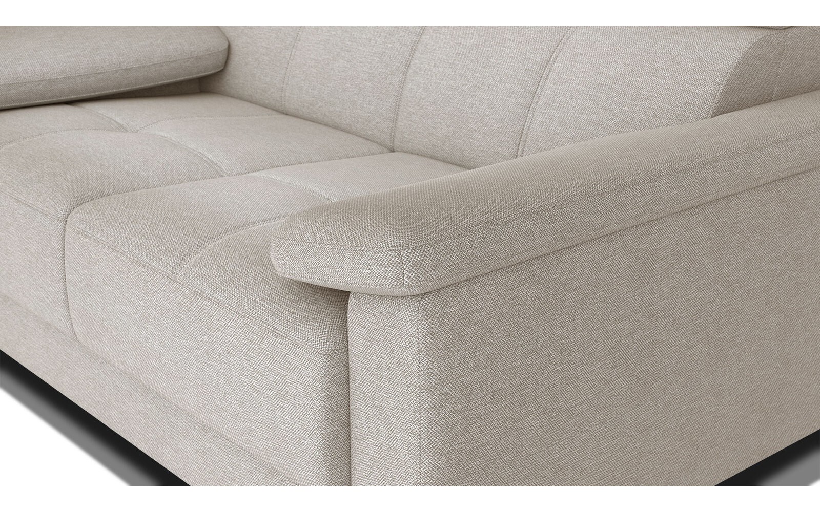 Canapé droit 2 places avec appuis-tête réglables TAUNUS