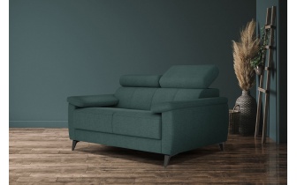 Canapé droit 2 places avec appuis-tête réglables TAUNUS