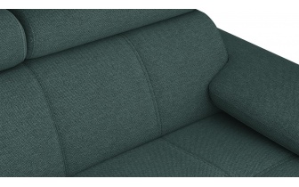 Canapé droit 2 places avec appuis-tête réglables TAUNUS