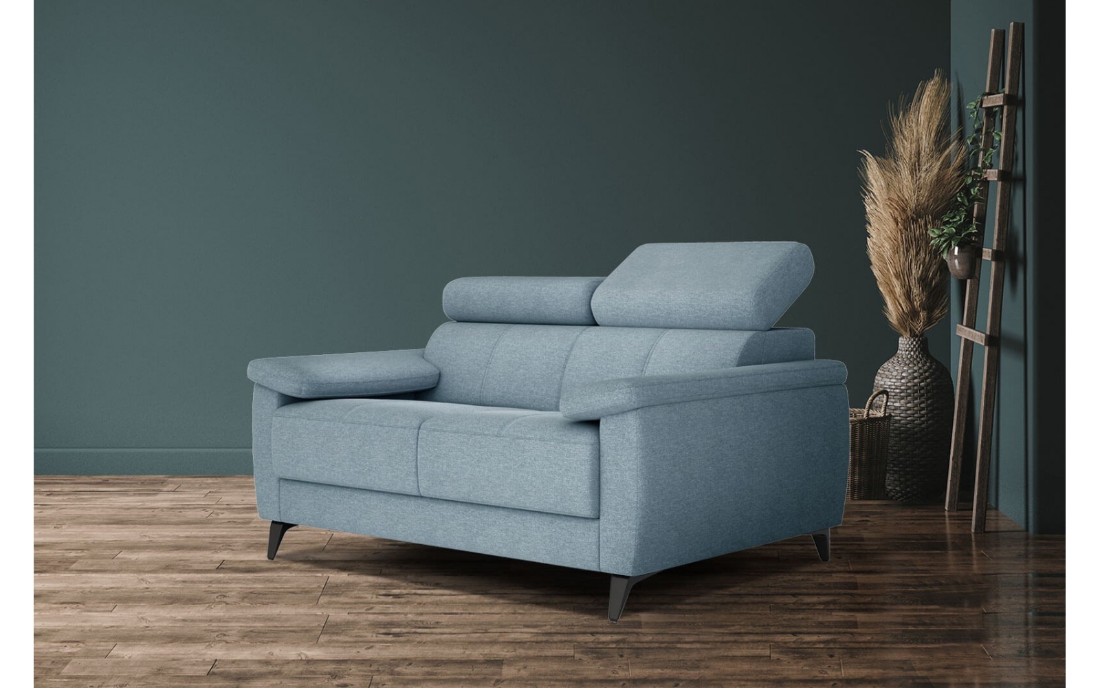 Canapé droit 2 places avec appuis-tête réglables TAUNUS