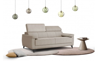 Canapé droit 3 places avec appuis-tête réglables TAUNUS