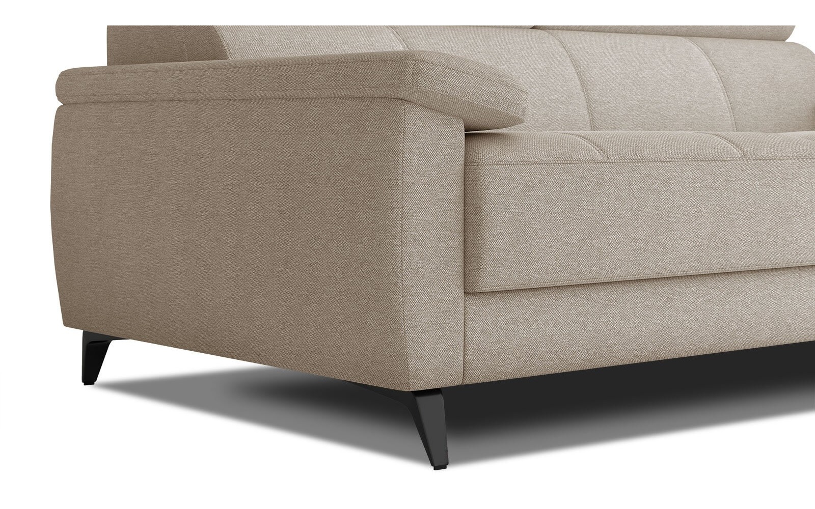 Canapé droit 3 places avec appuis-tête réglables TAUNUS