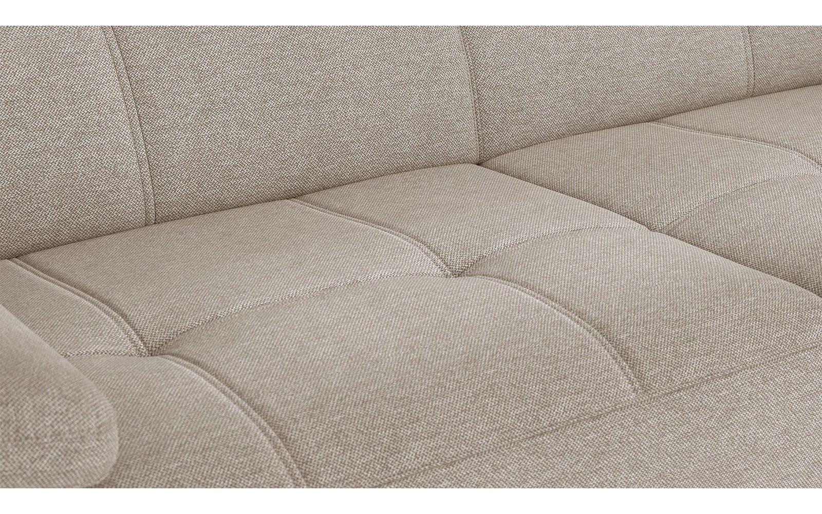 Canapé droit 3 places avec appuis-tête réglables TAUNUS