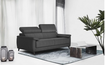 Canapé droit 3 places avec appuis-tête réglables TAUNUS