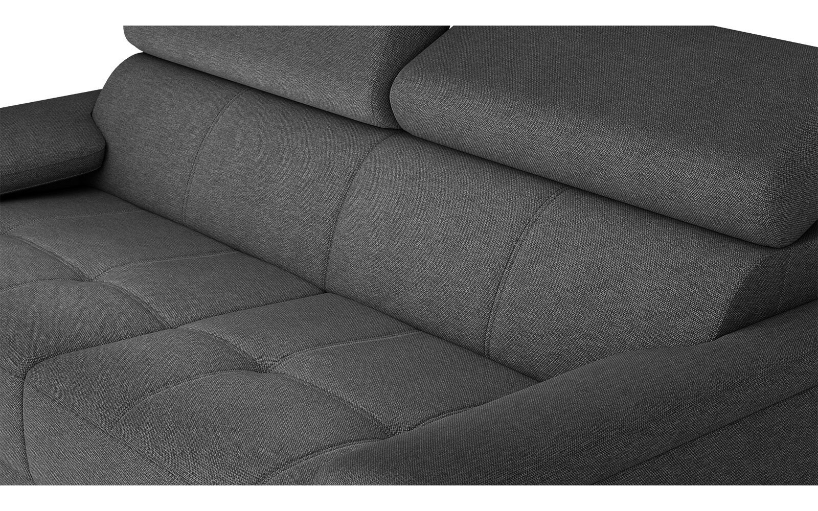 Canapé droit 3 places avec appuis-tête réglables TAUNUS