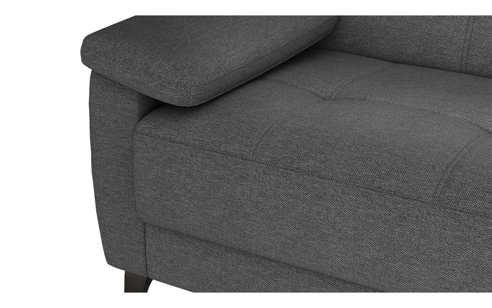 Canapé droit 3 places avec appuis-tête réglables TAUNUS