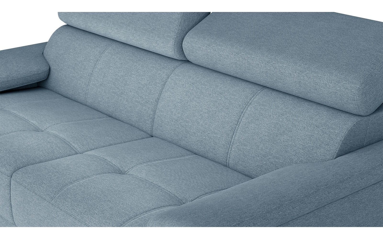 Canapé droit 3 places avec appuis-tête réglables TAUNUS