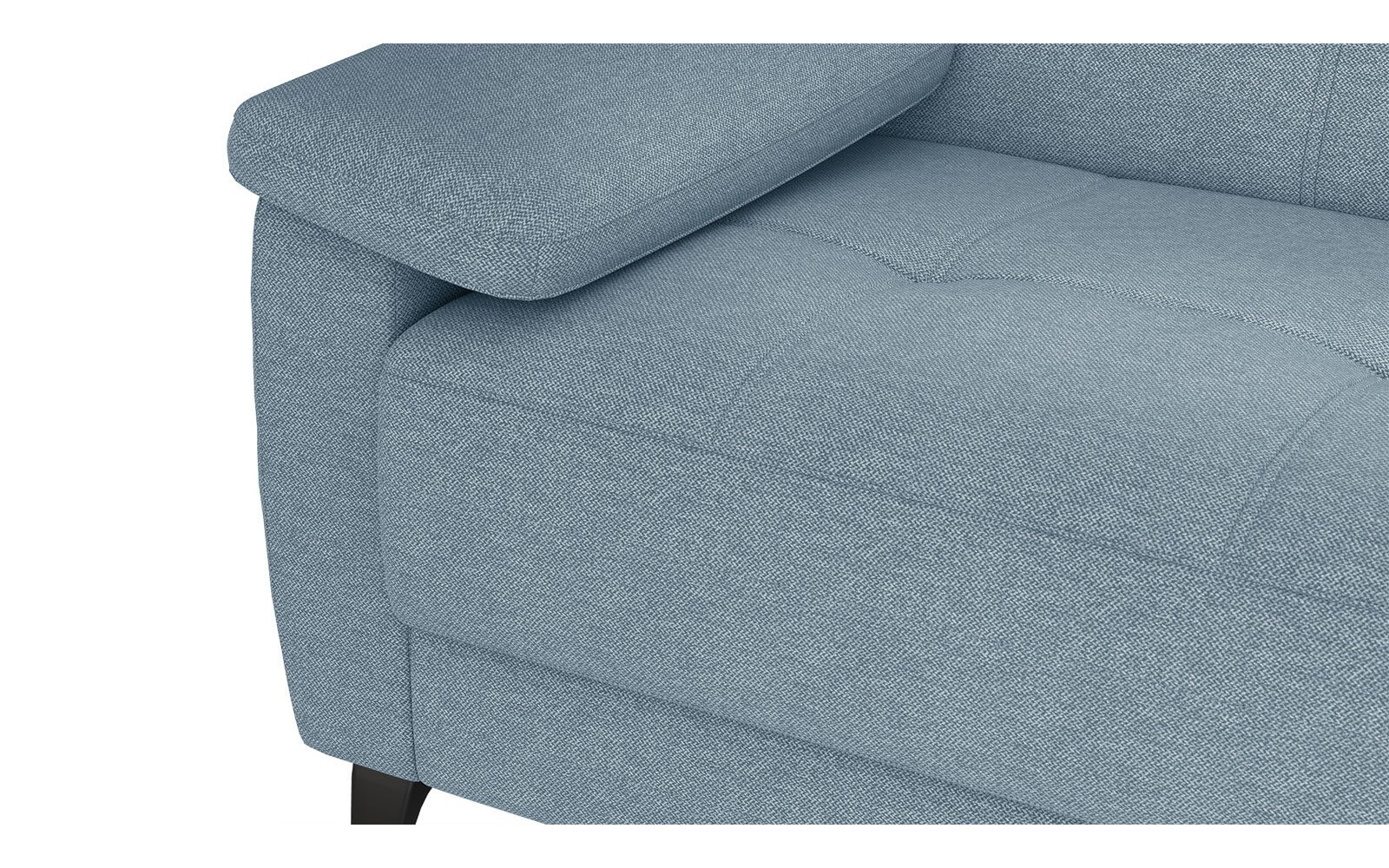 Canapé droit 3 places avec appuis-tête réglables TAUNUS