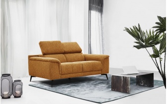 Canapé droit 2 places avec appuie-têtes réglables FIERO