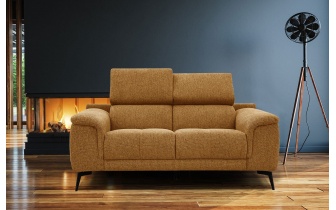 Canapé droit 2 places avec appuie-têtes réglables FIERO