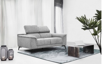 Canapé droit 2 places avec appuie-têtes réglables FIERO