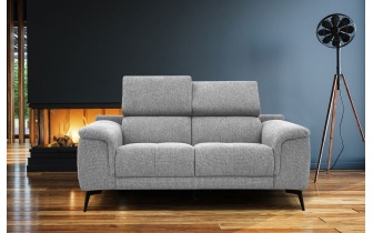 Canapé droit 2 places avec appuie-têtes réglables FIERO