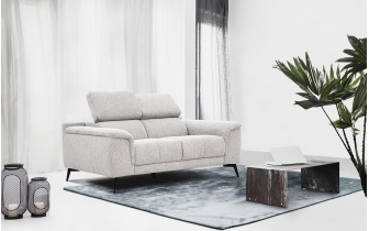 Canapé droit 2 places avec appuie-têtes réglables FIERO