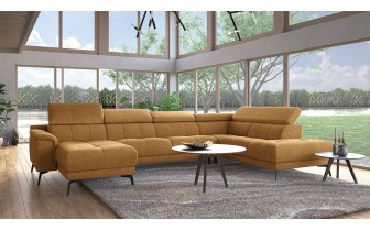 Canapé panoramique droit avec appuis-tête réglables FIERO