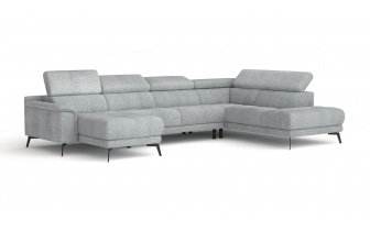 Canapé panoramique droit avec appuis-tête réglables FIERO