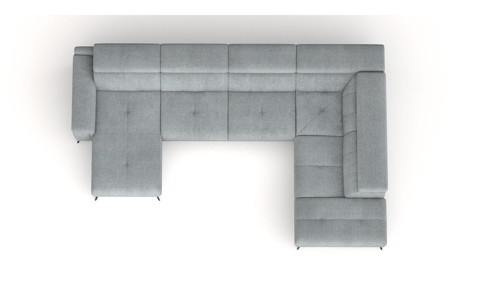 Canapé panoramique droit avec appuis-tête réglables FIERO