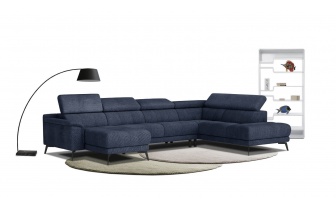 Canapé panoramique droit avec appuis-tête réglables FIERO