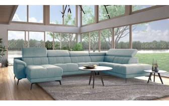 Canapé panoramique droit avec appuis-tête réglables FIERO