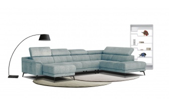 Canapé panoramique droit avec appuis-tête réglables FIERO