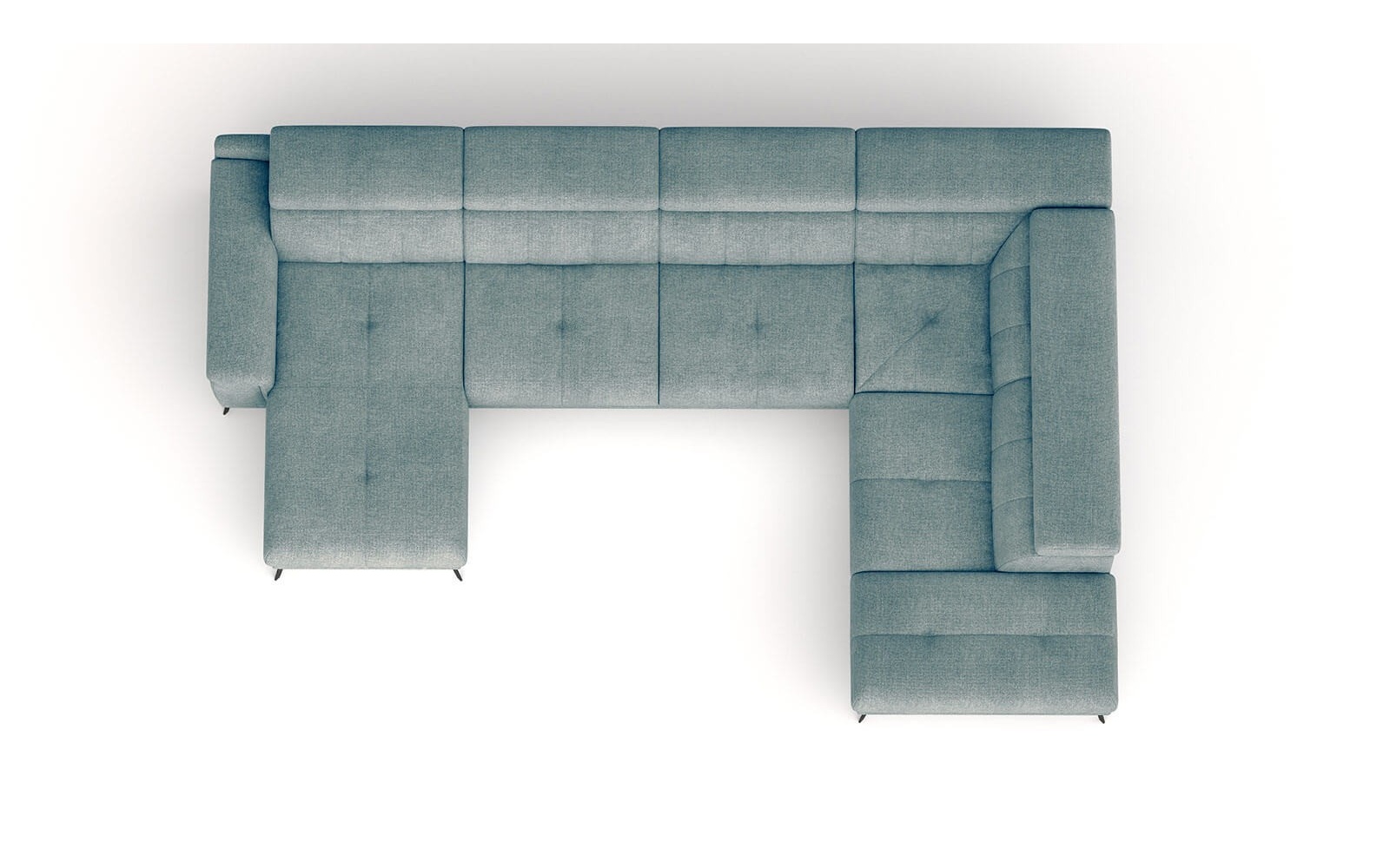 Canapé panoramique droit avec appuis-tête réglables FIERO