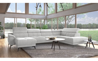 Canapé panoramique droit avec appuis-tête réglables FIERO