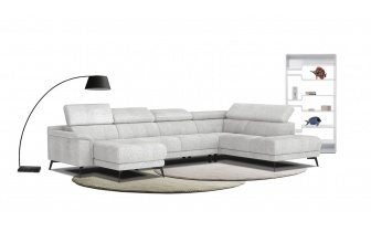 Canapé panoramique droit avec appuis-tête réglables FIERO