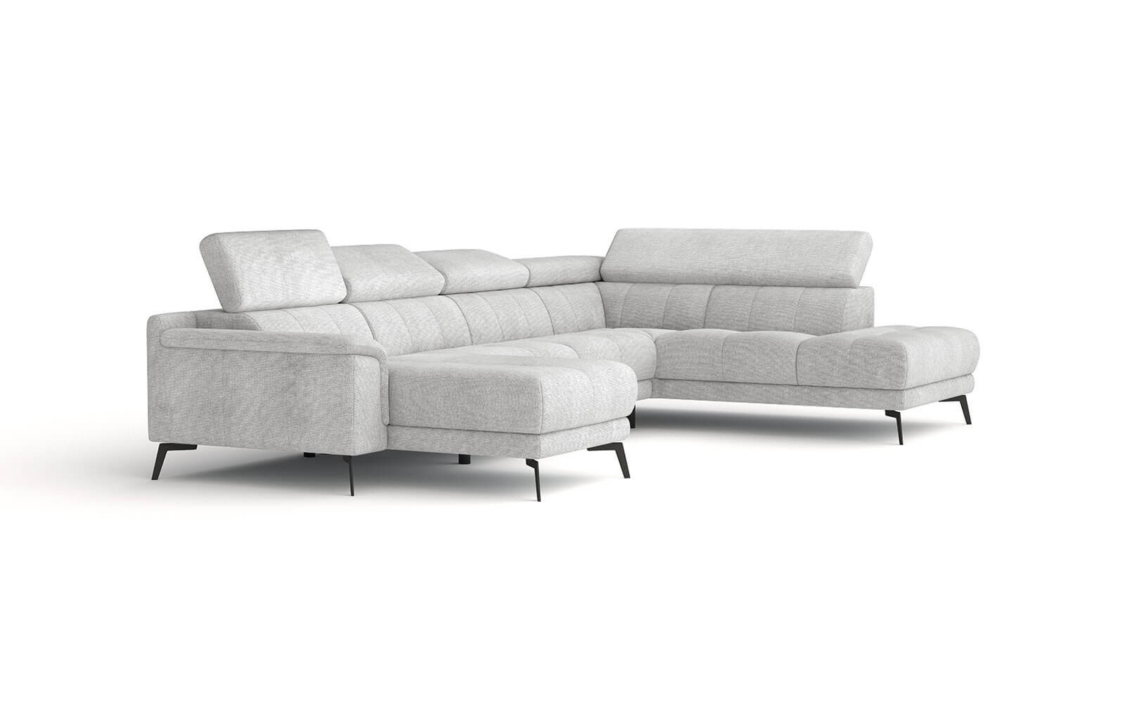 Canapé panoramique droit avec appuis-tête réglables FIERO