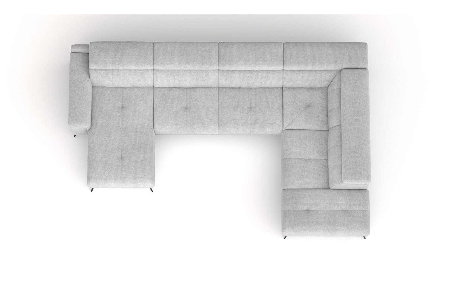 Canapé panoramique droit avec appuis-tête réglables FIERO