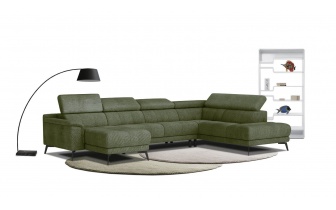 Canapé panoramique droit avec appuis-tête réglables FIERO