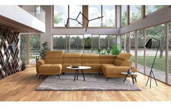 Canapé panoramique droit avec appuis-tête réglables FIERO