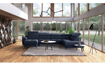 Canapé panoramique droit avec appuis-tête réglables FIERO