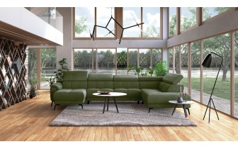 Canapé panoramique droit avec appuis-tête réglables FIERO