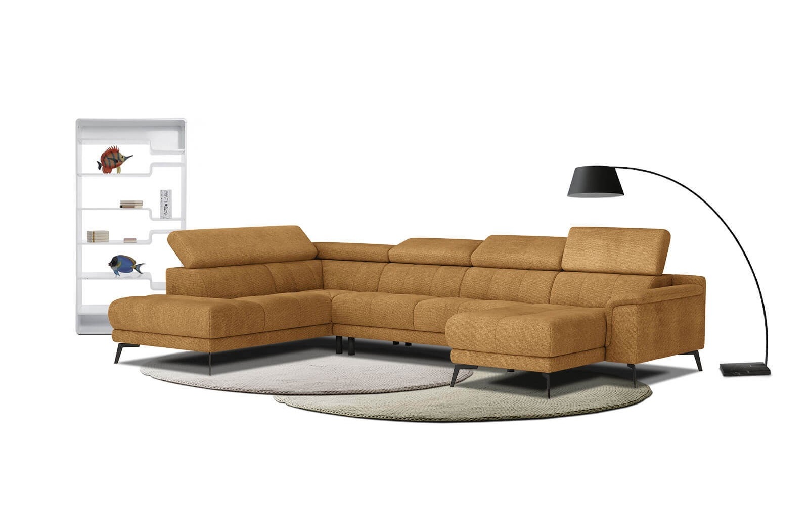 Canapé panoramique gauche avec appuis-tête réglables FIERO