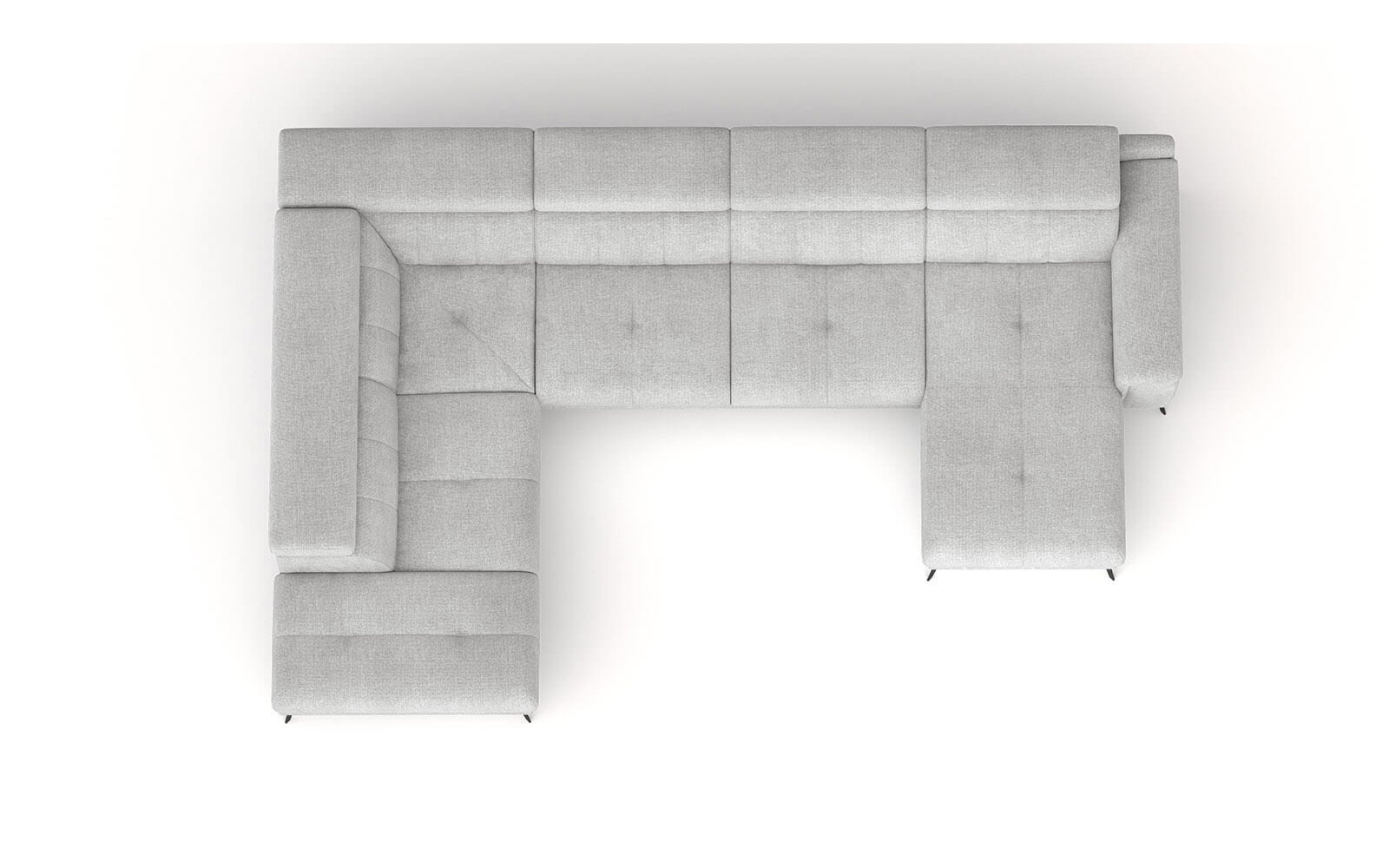 Canapé panoramique gauche avec appuis-tête réglables FIERO